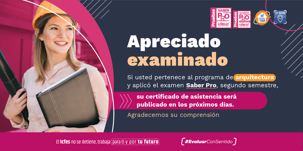 Banner saber pro arquitectura - ICFES