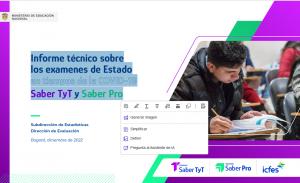 Informe técnico sobre los examenes de Estado en tiempos de la COVID-19 Saber TyT y Saber Pro