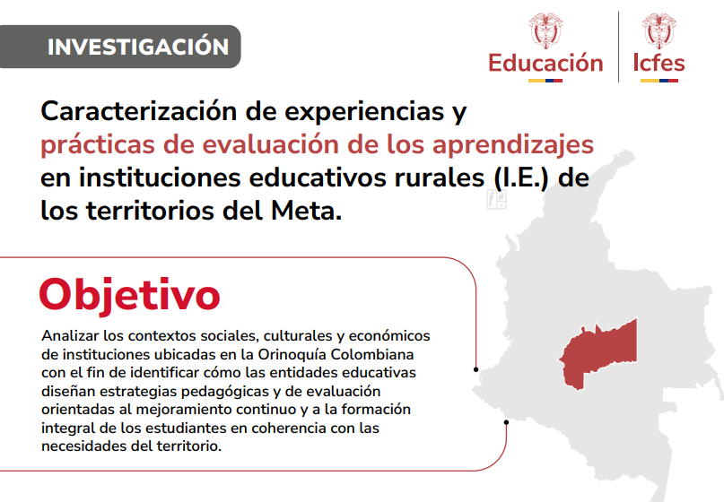 Analizar los contextos sociales, culturales y económicos de instituciones ubicadas en la Orinoquía Colombiana con el fin de identificar cómo las entidades educativas diseñan estrategias pedagógicas y de evaluación orientadas al mejoramiento continuo y a la formación integral de los estudiantes en coherencia con las necesidades del territorio.